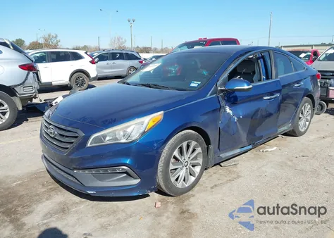 2016 Hyundai Sonata Sport z USA, uszkodzony, nr VIN 5NPE34AF9GH341207